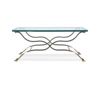 A Steel Cocktail Table in the Style of Gilbert Poillerat