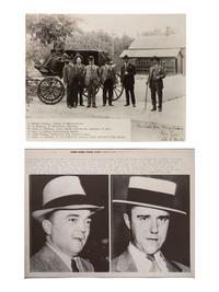 [CRIME & PUNISHMENT]. A group of press photographs and snapshots of gangsters and murderers, including hangings.