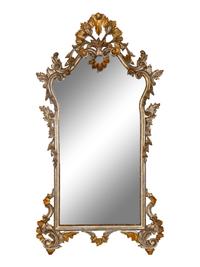 An Italian Baroque Style Giltwood Mirror