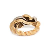 BUCCELLATI, BICOLOR GOLD RING