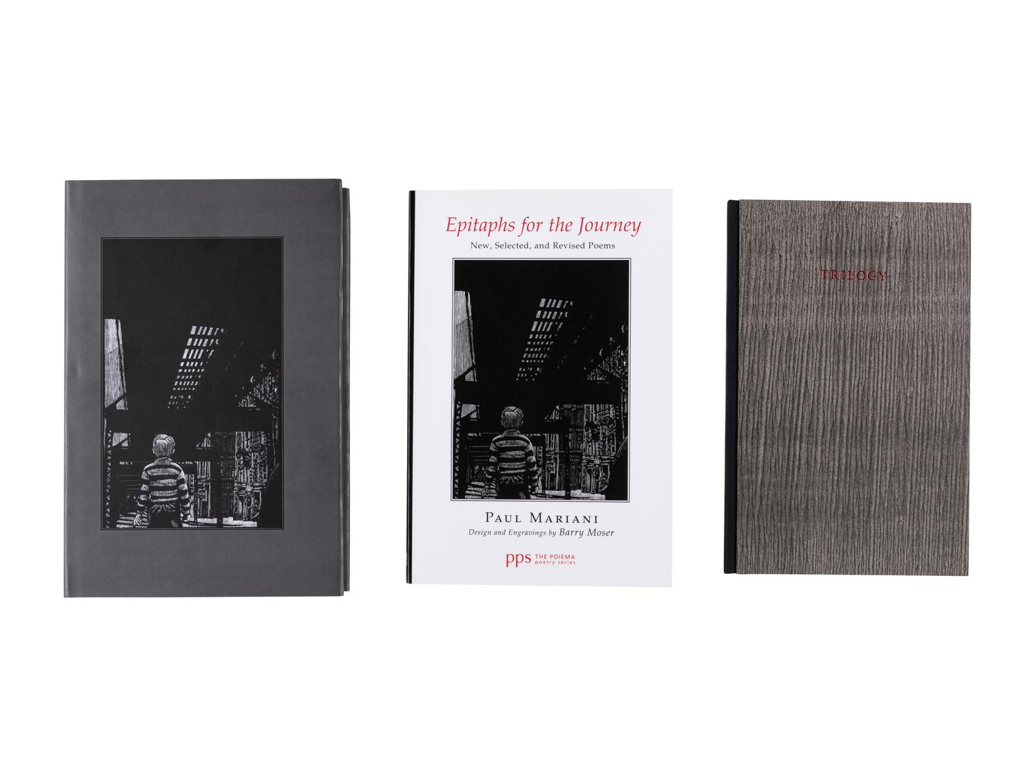 [MOSER, Barry, Illustrator]. FAIRCHILD, B. H. Trilogy . With an introduction by Paul Mariani. Hadley, MA: Arthur Larson for the Pennyroyal Press, 2008.
