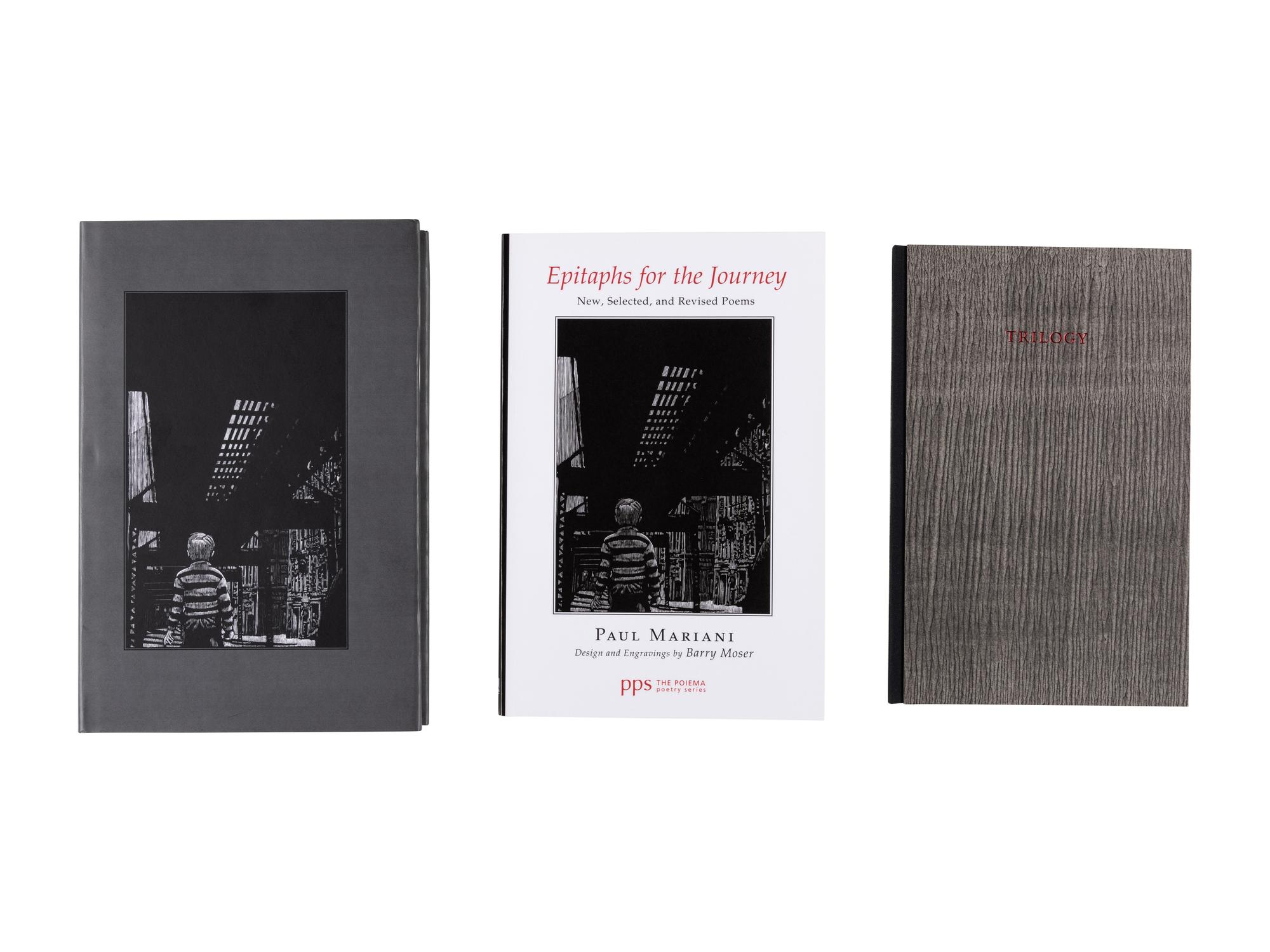 [MOSER, Barry, Illustrator]. FAIRCHILD, B. H. Trilogy . With an introduction by Paul Mariani. Hadley, MA: Arthur Larson for the Pennyroyal Press, 2008.