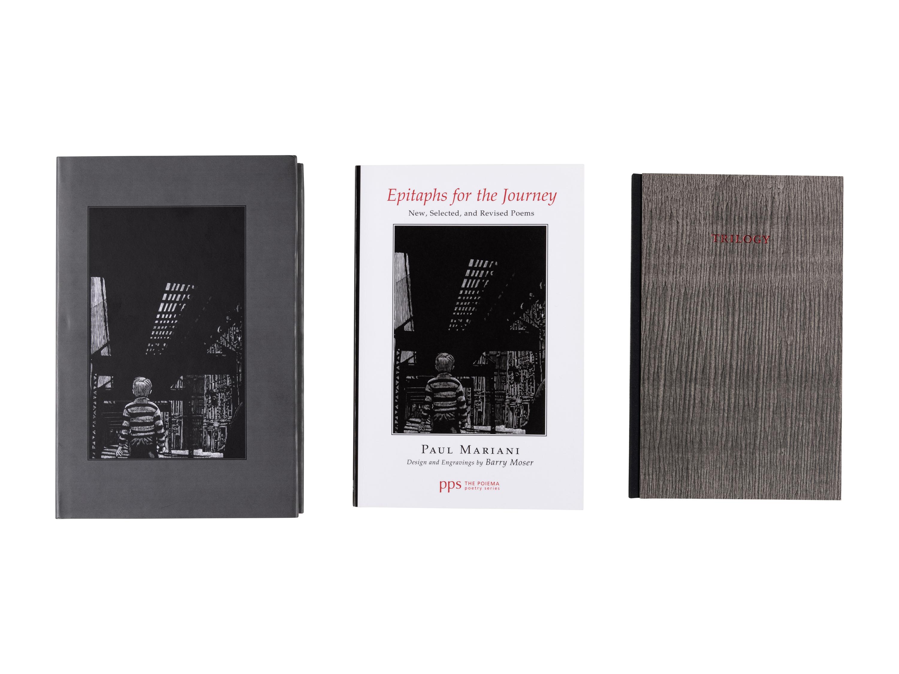 [MOSER, Barry, Illustrator]. FAIRCHILD, B. H. Trilogy . With an introduction by Paul Mariani. Hadley, MA: Arthur Larson for the Pennyroyal Press, 2008.