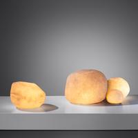 Collection of Four Dora Pebble Lamps Singleton, Italy and Atelier A, France