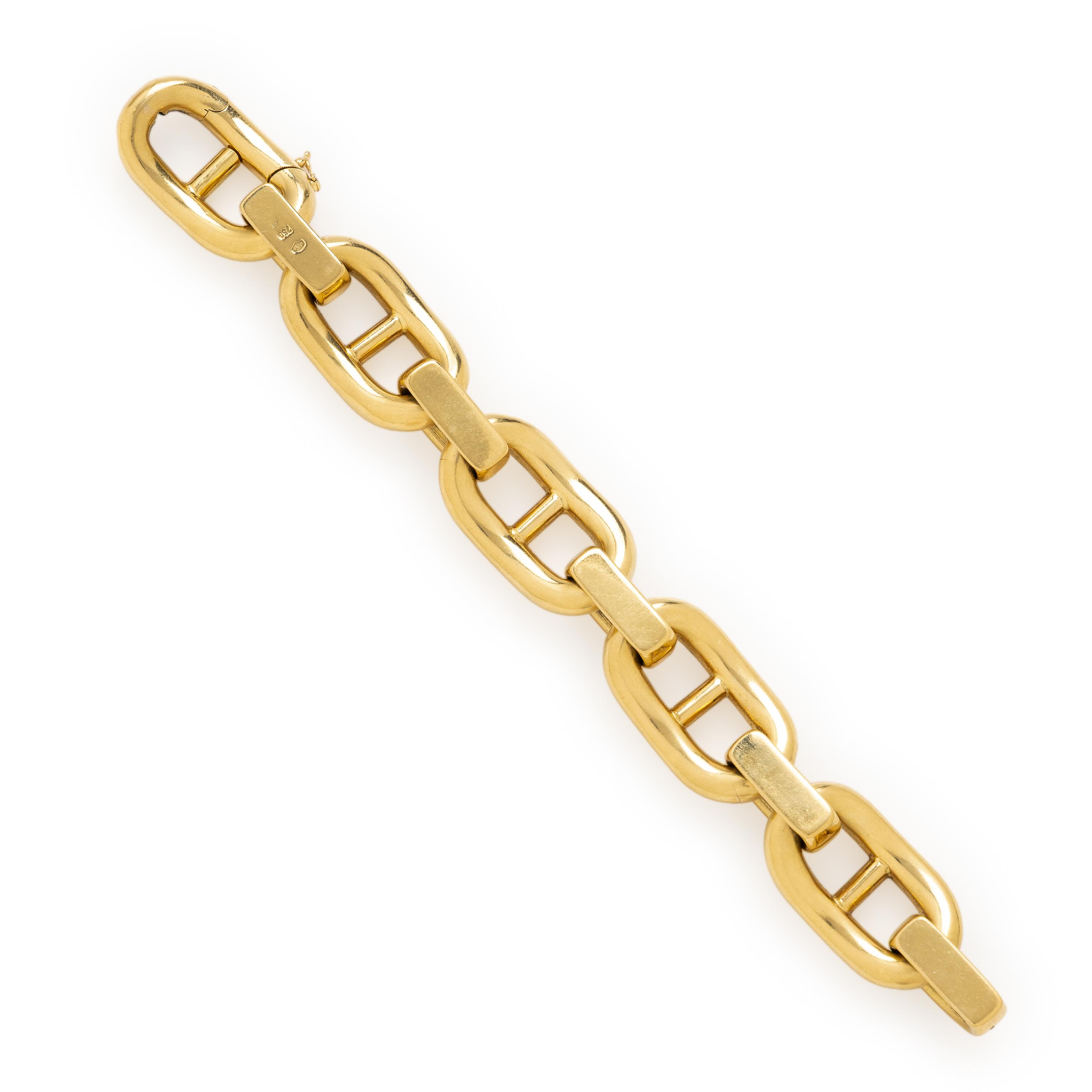 Yellow Gold Mariner Link Bracelet