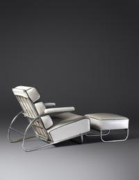 Adjustable Lounge Chair and Ottoman Troy Sunshade Co., USA