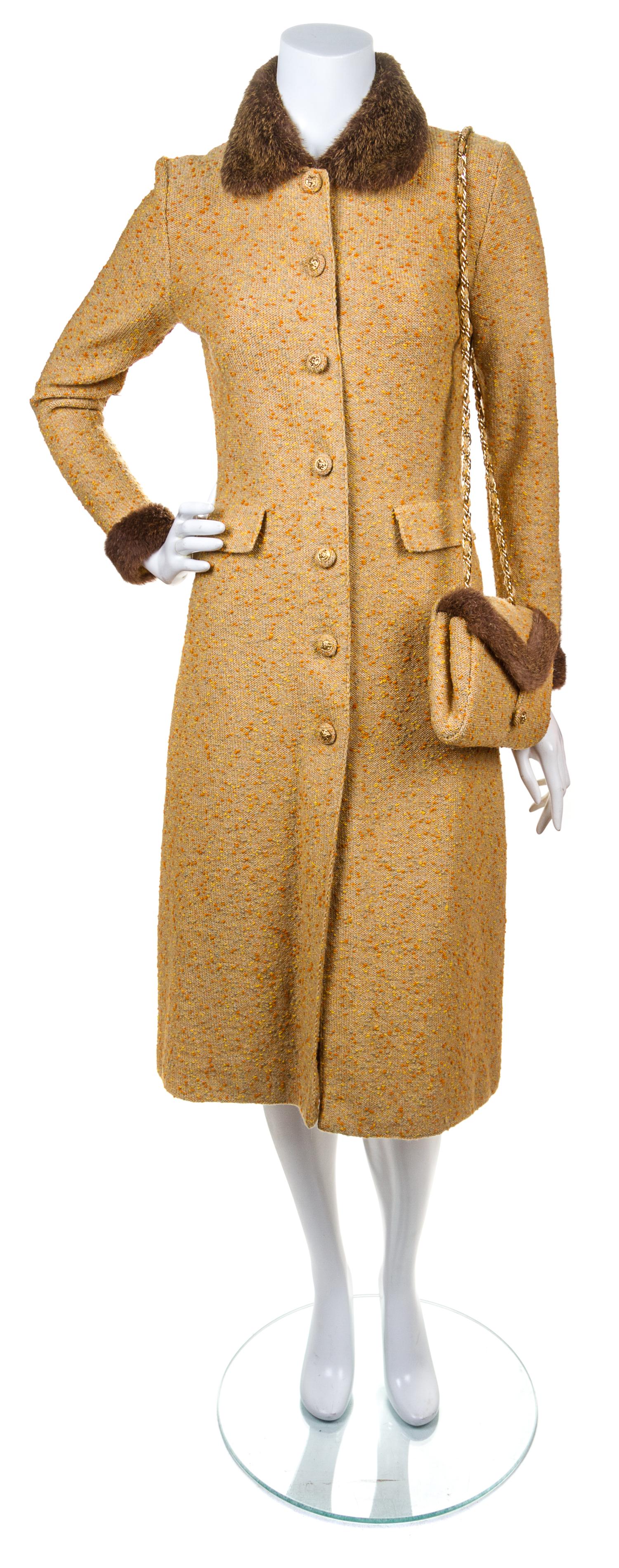 An Adolfo Tweed Wool Ensemble,