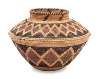 Yokut Polychrome Bottleneck Basket