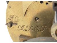 An Empire Style Gilt Metal Mounted Ebonized Mantel Clock