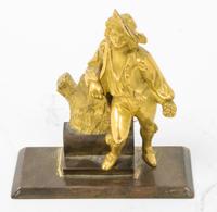 A Continental Gilt Brass Figure Height 4 1/2 inches. — 19TH CENTURY