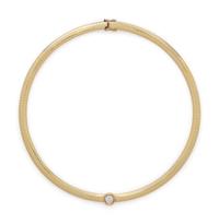 YELLOW GOLD AND DIAMOND NECKLACE