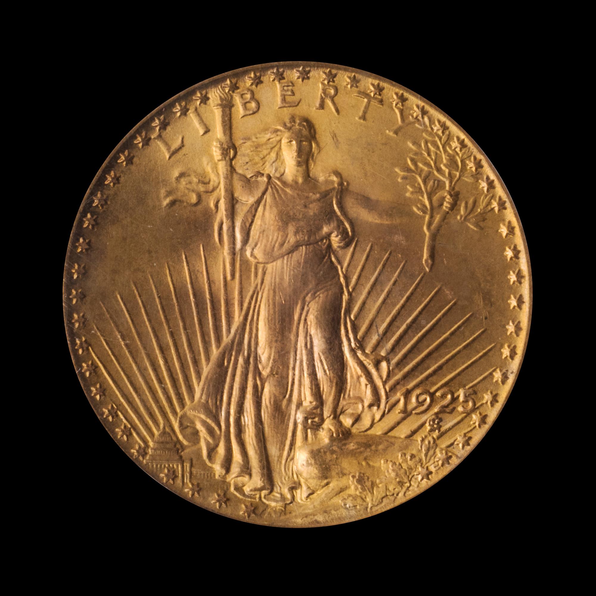 A United States 1925 St. Gaudens $20 Gold Coin