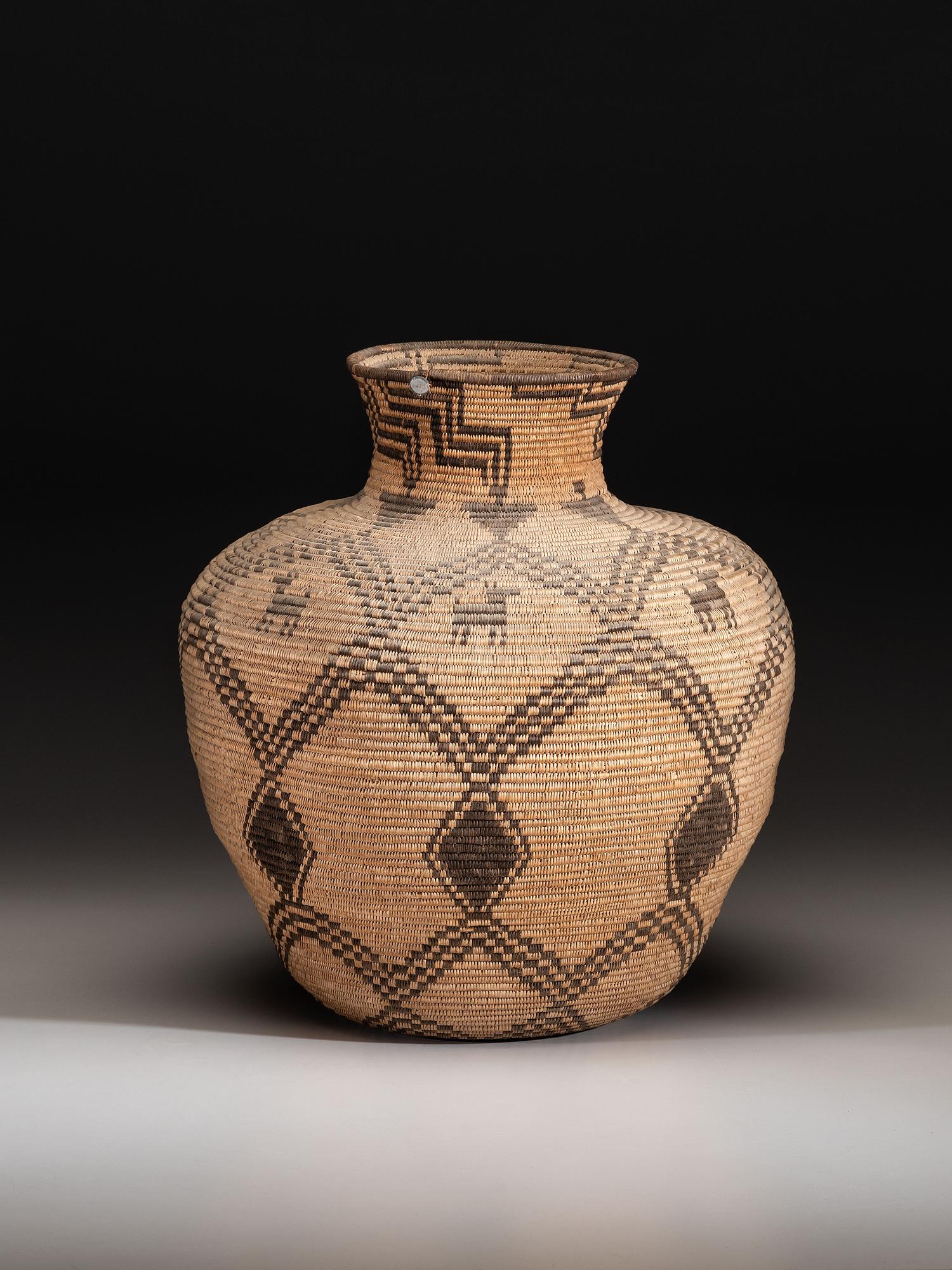 Apache Figural Basketry Olla
