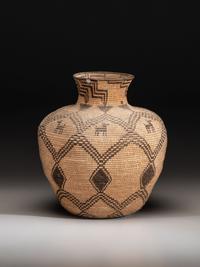 Apache Figural Basketry Olla