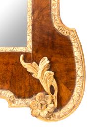 A George II Parcel Gilt Walnut Mirror
