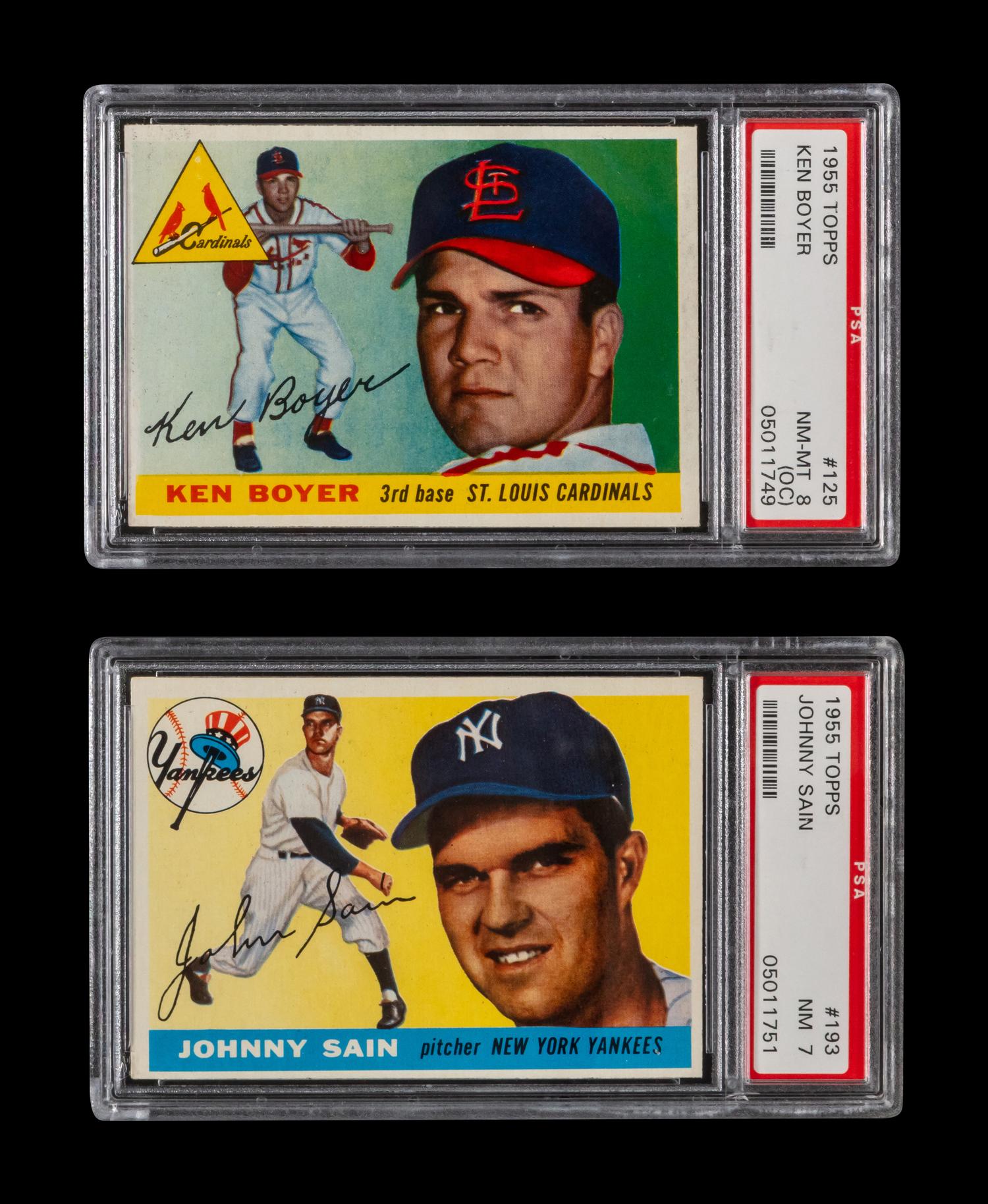 A Near Set of 1955 Topps Baseball Cards (198/206)
