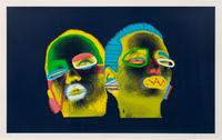 Ed Paschke, (American, 1939-2004), Indigo Deux, 1988