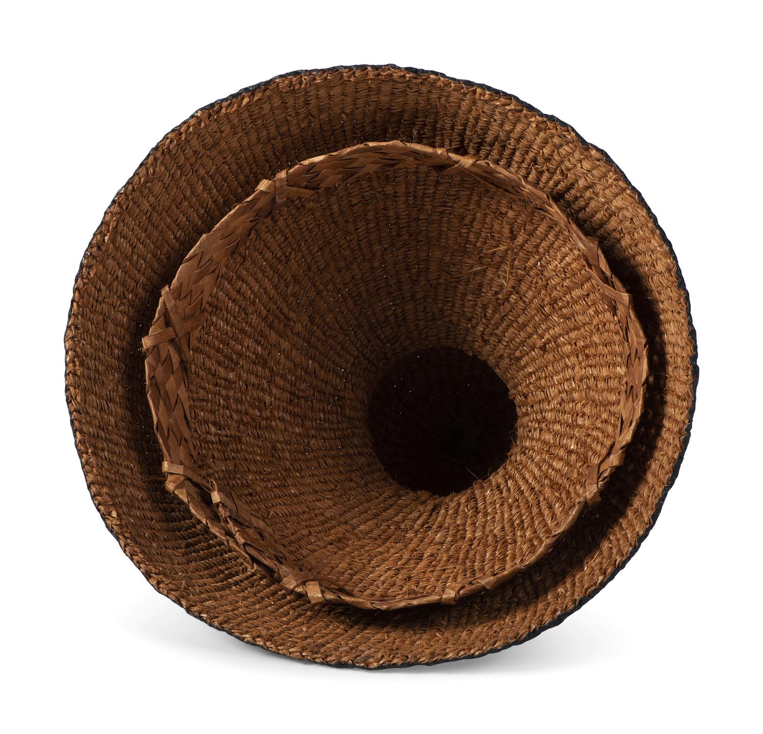 Painted Basketry Hat