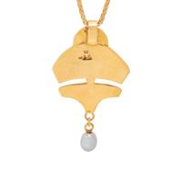 DOUG NAVA, YELLOW GOLD AND MULTIGEM PENDANT
