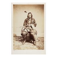 Shindler, Antonio Zeno (1823-1899). A pair of photographs of Sioux leaders, including The Sacred Ghost.