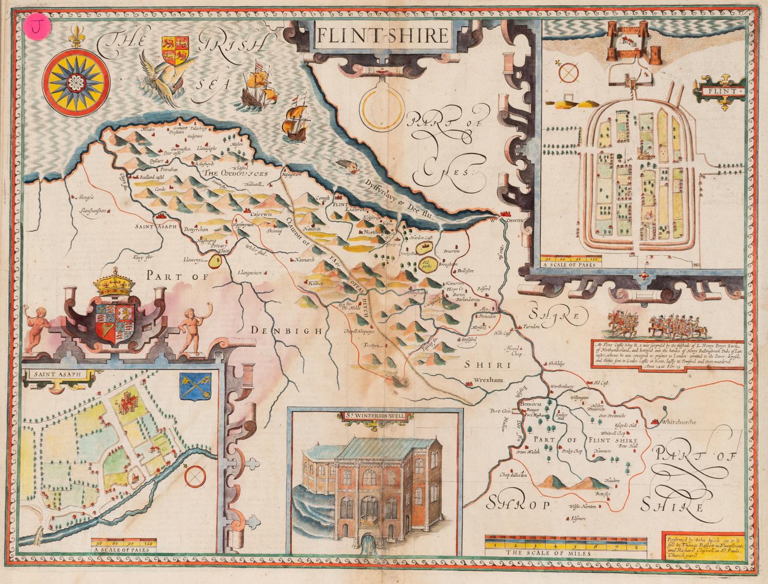 [MAP]. SPEED, John (1551 or 1552-1629). Flintshire . London, 1611.