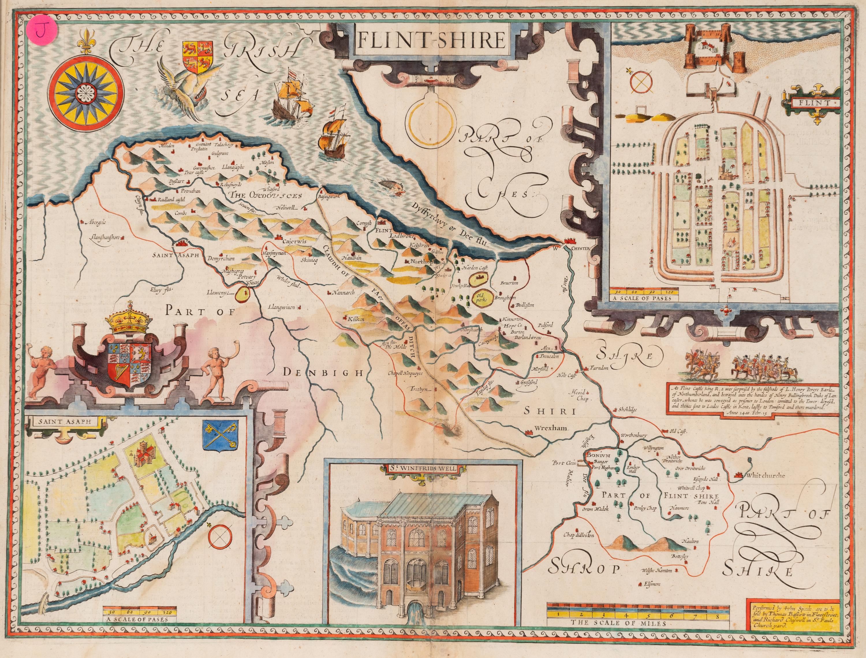 [MAP]. SPEED, John (1551 or 1552-1629). Flintshire . London, 1611.