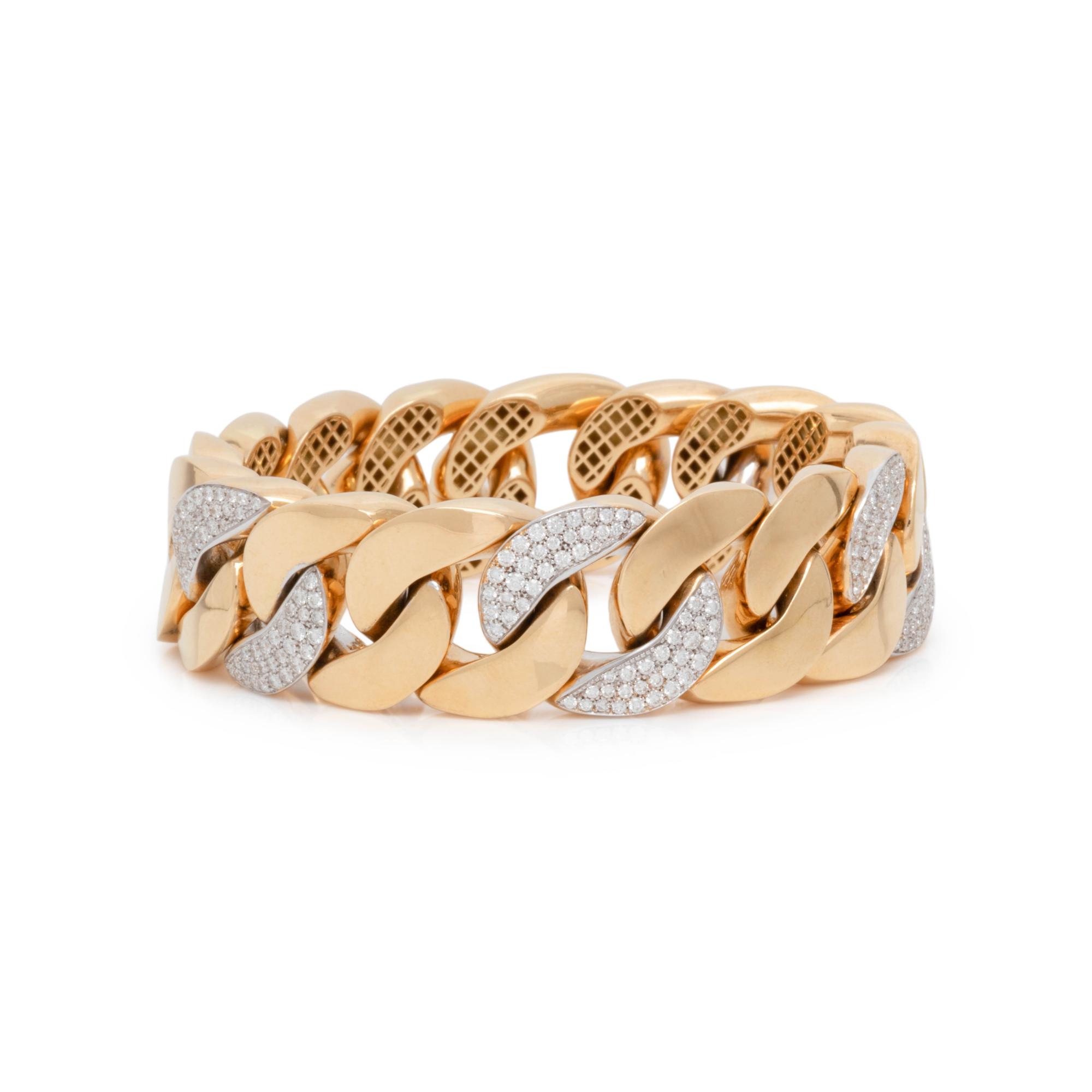 YELLOW GOLD AND DIAMOND BRACELET
