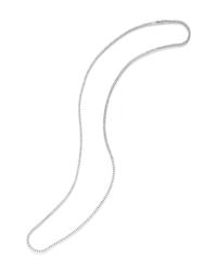 WHITE GOLD AND DIAMOND LONG NECKLACE