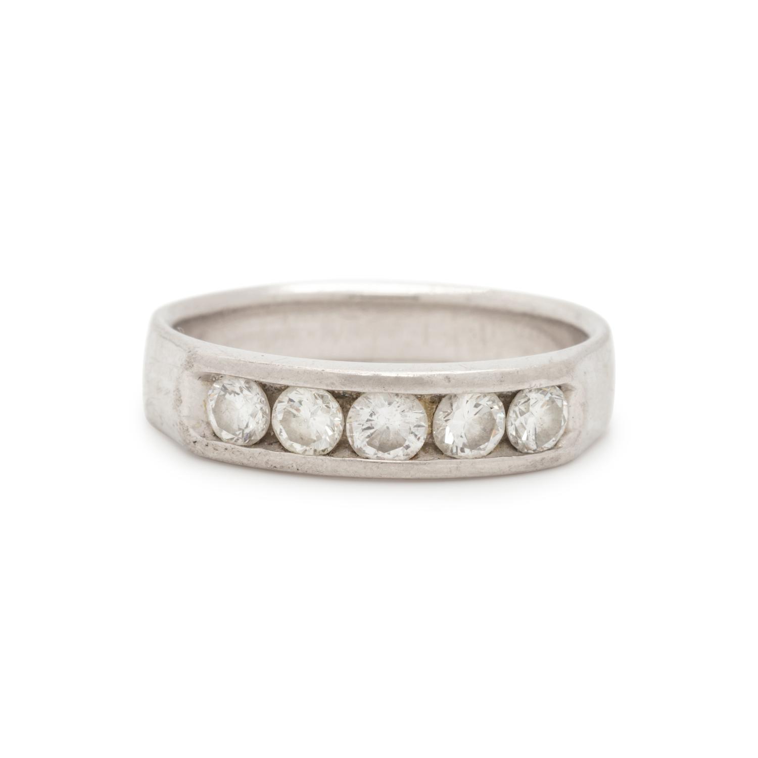 PLATINUM AND DIAMOND RING
