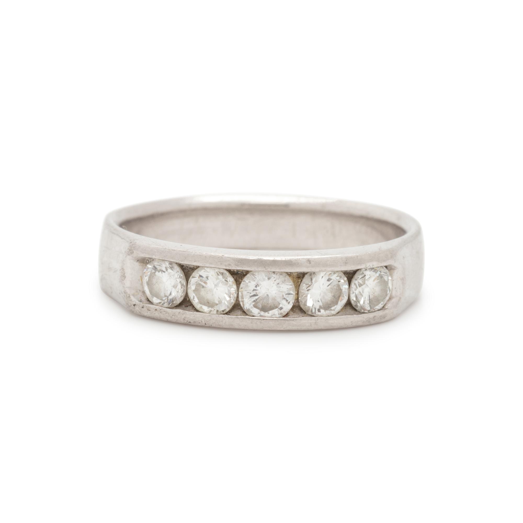 PLATINUM AND DIAMOND RING