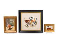 Three Framed Italian Pietra Dura Plaques