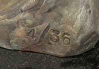 A Group of Six Bronze Bird Sculptures