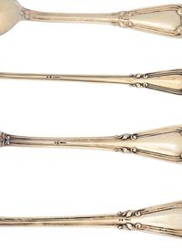 A Portuguese Silver Flatware Service