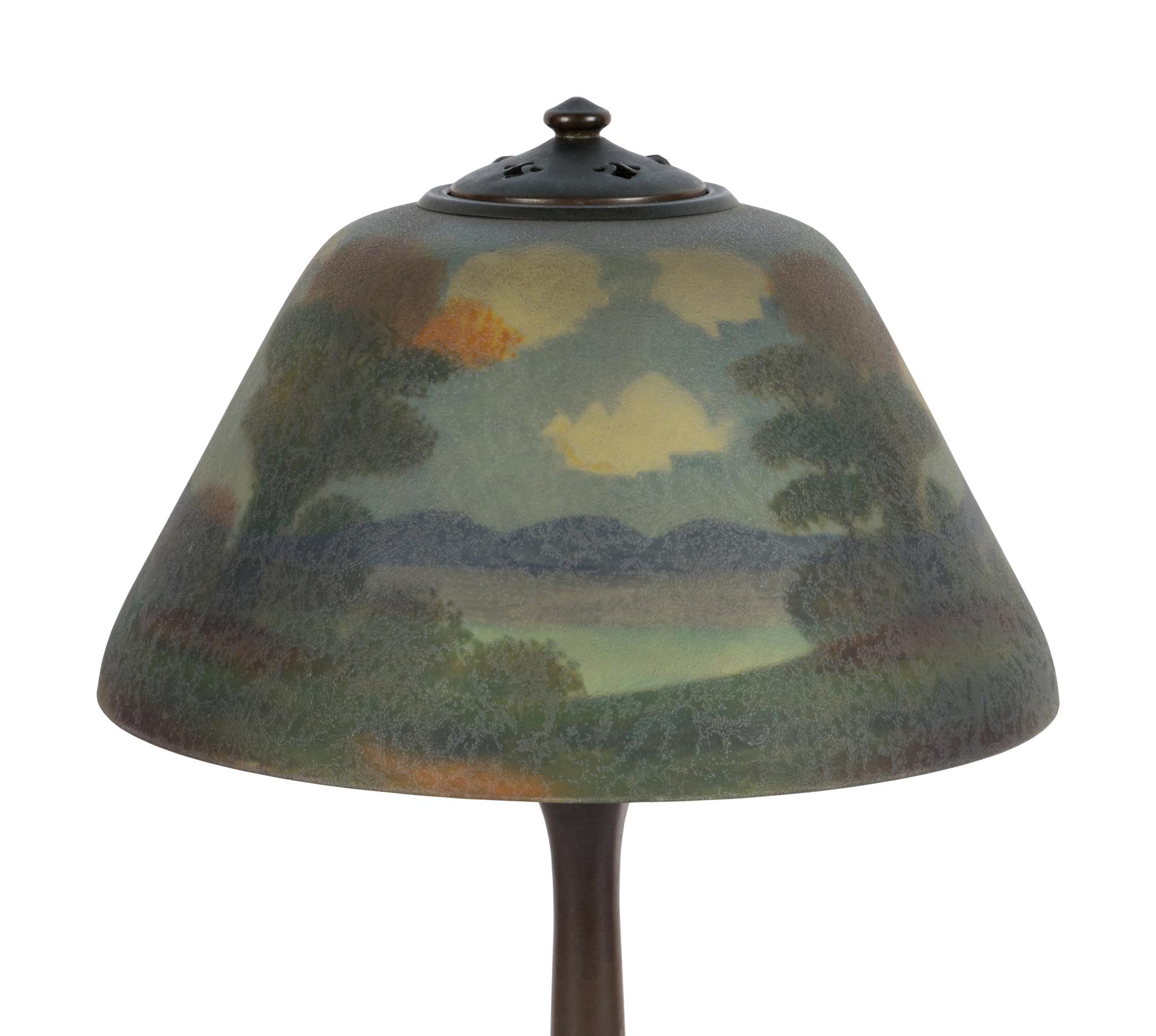 Reverse Painted Lamp