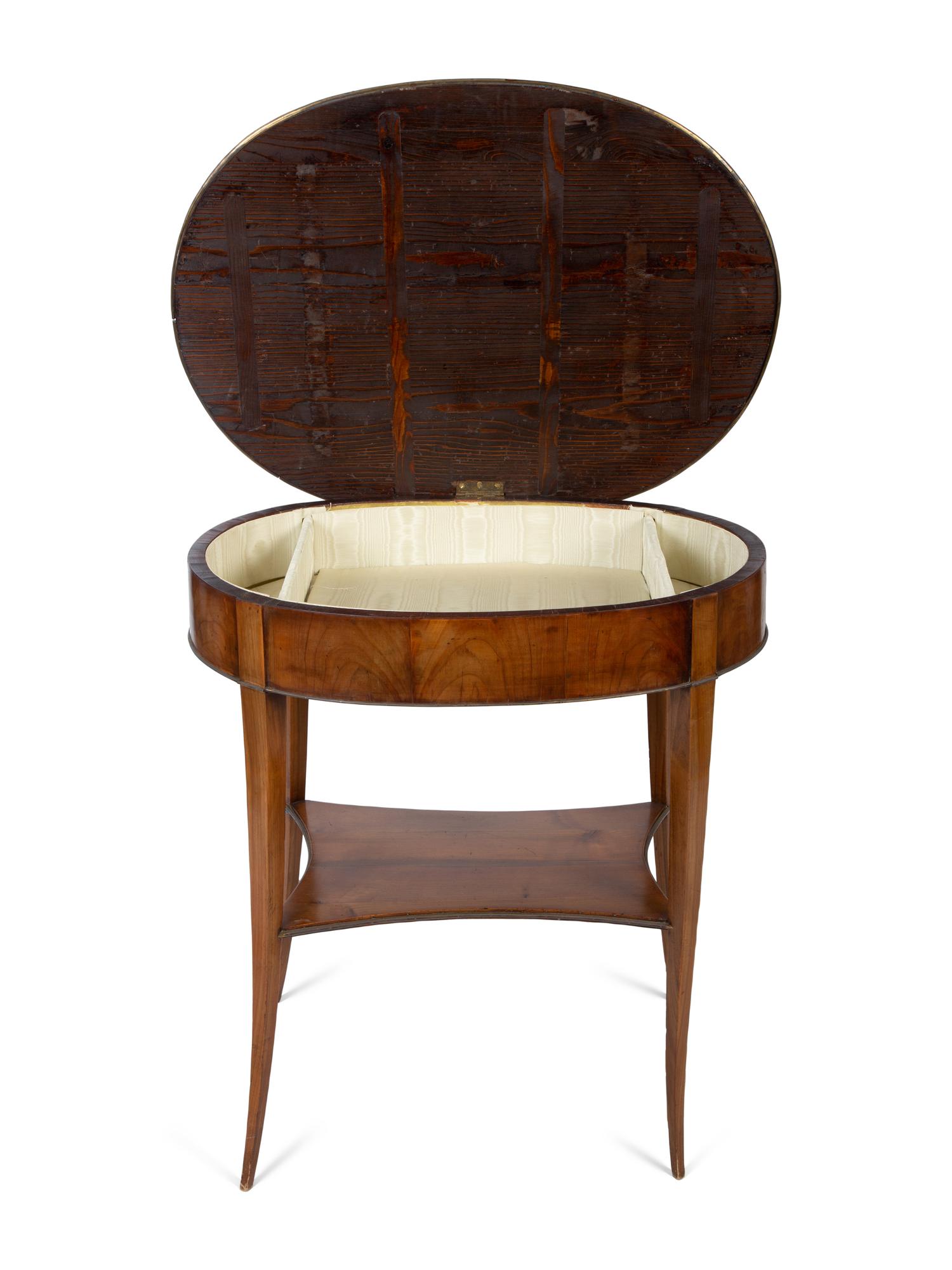 A Louis Philippe Walnut Oval Side Table