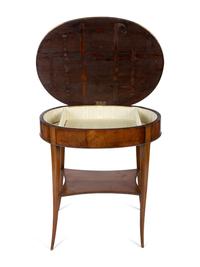 A Louis Philippe Walnut Oval Side Table