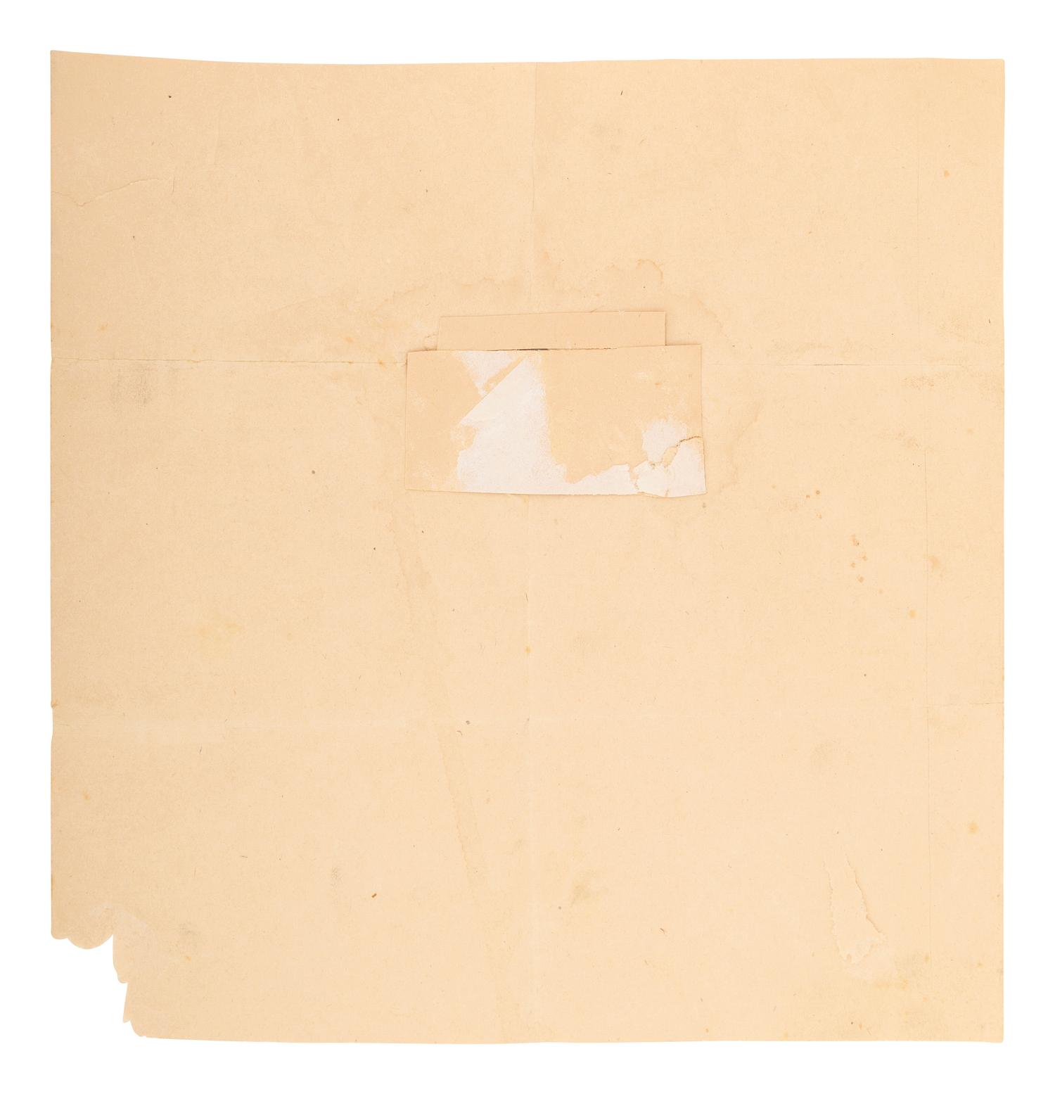 [WORLD WAR II]. Original cable from Reims announcing the German military's unconditional surrender. 7 May 1945.