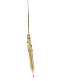 YELLOW GOLD MECHANICAL PENCIL AND FOB CHAIN