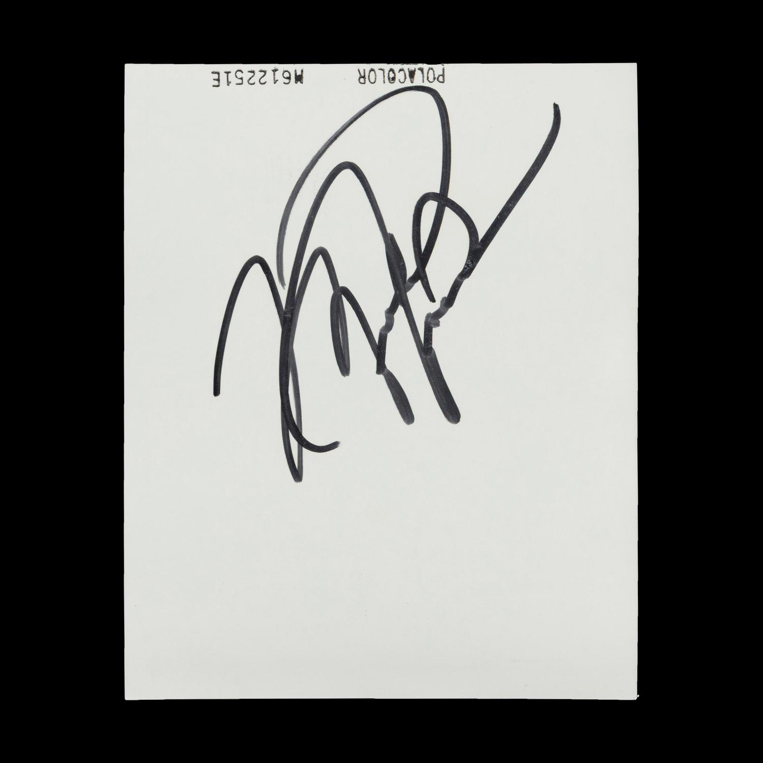 A Michael Jordan Signed Autograph Original Jean Moss Polaroid Proof for McDonalds Acclaimed 1987 Muscular Dystrophy Advertisement (Beckett Authentication Services, Moss Family Letter)