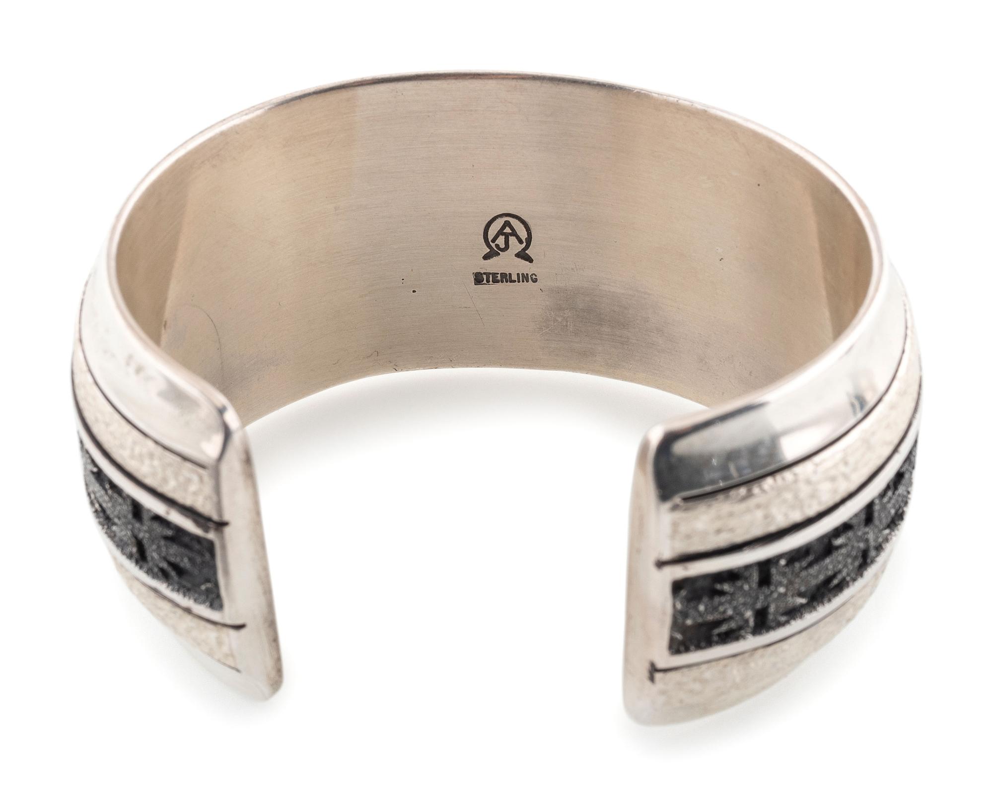 Laguna and Navajo Silver Cuff Bracelets