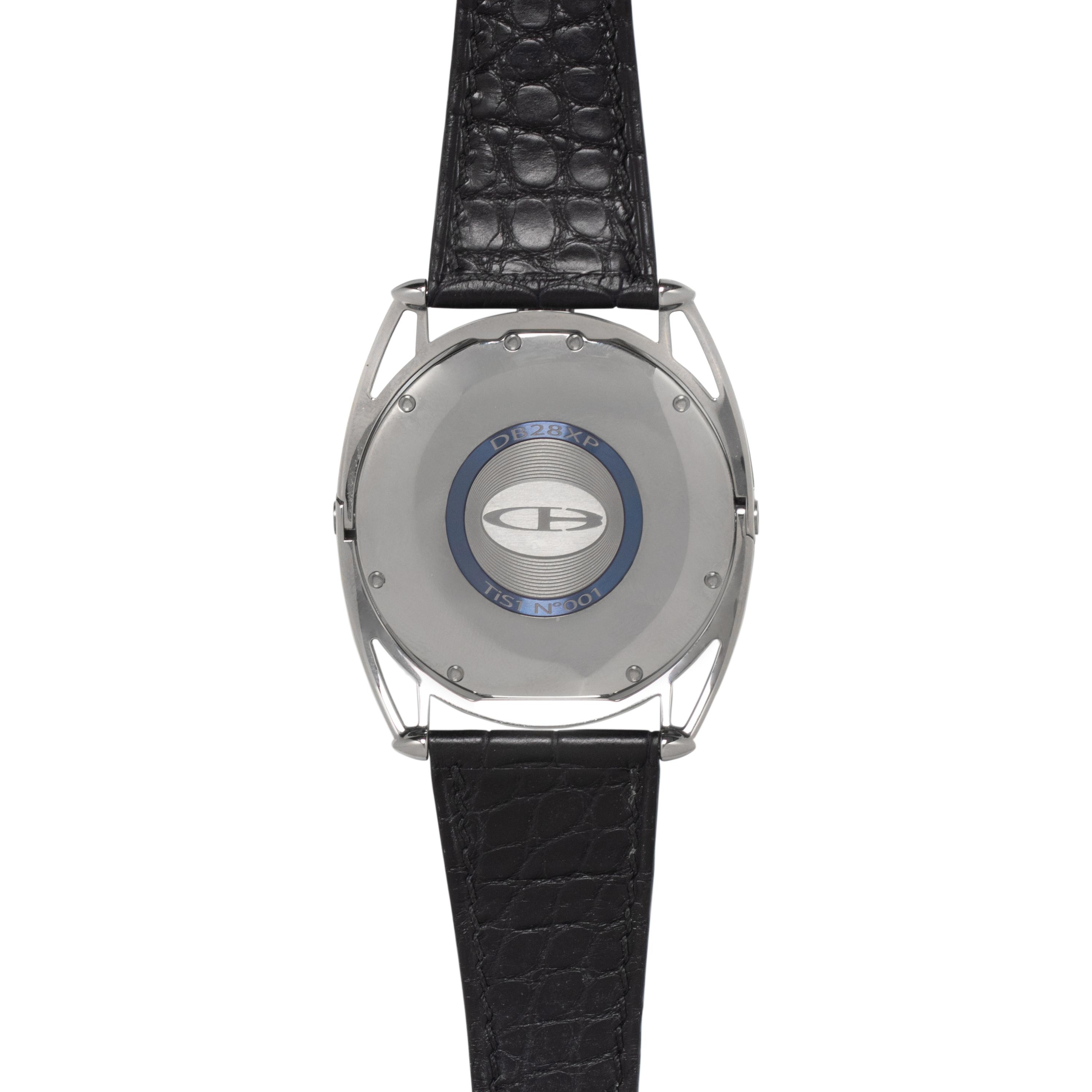 A RARE AND CUTTING-EDGE DE BETHUNE, REF. DB28XP TITANIUM WATCH