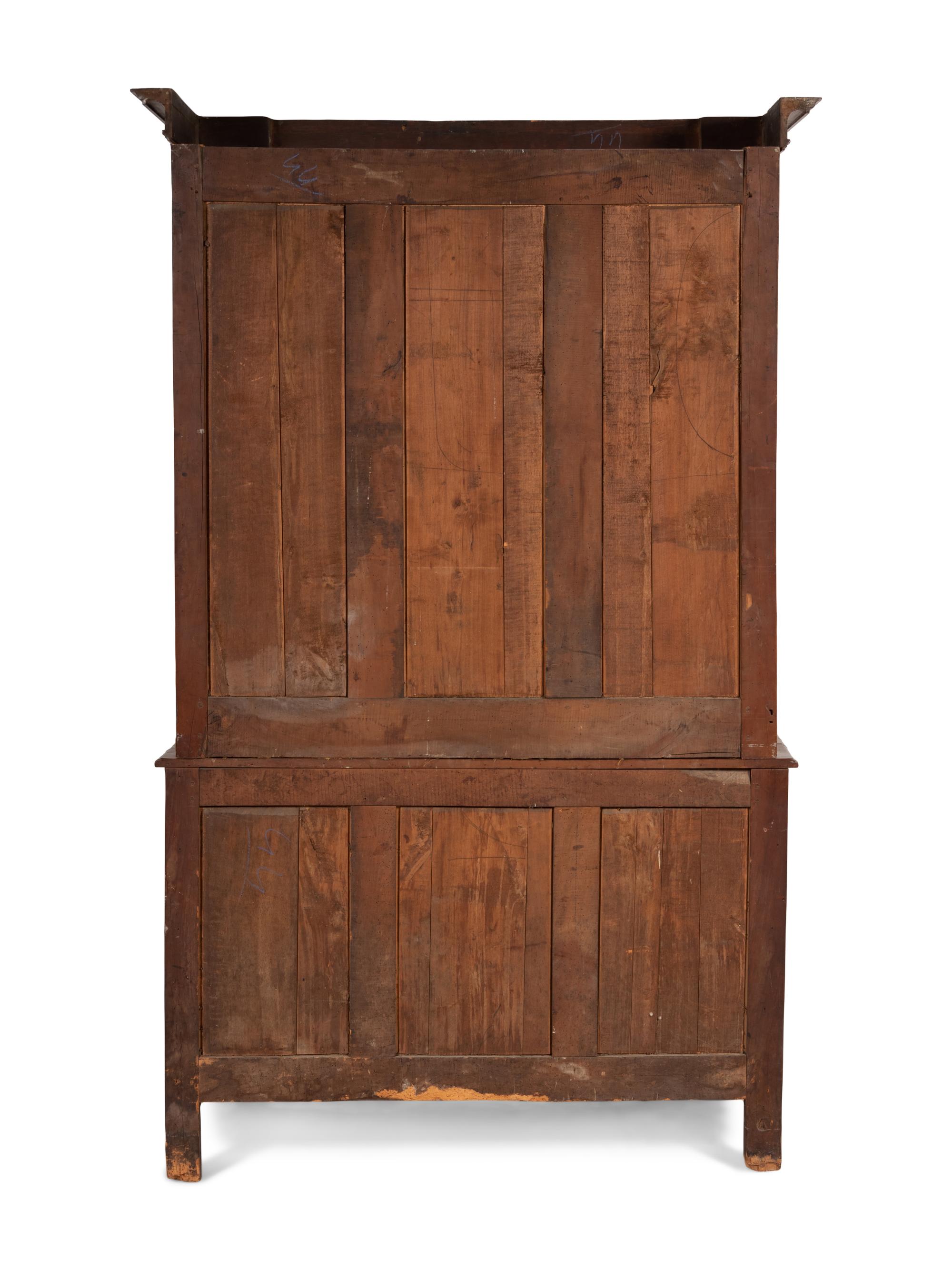 A Louis XV Provincial Cherry Stepback Cupboard