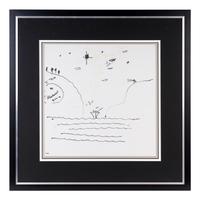 A Muhammad Ali Signed Autograph Original "Guiding Light" Drawing (PSA Authentic)