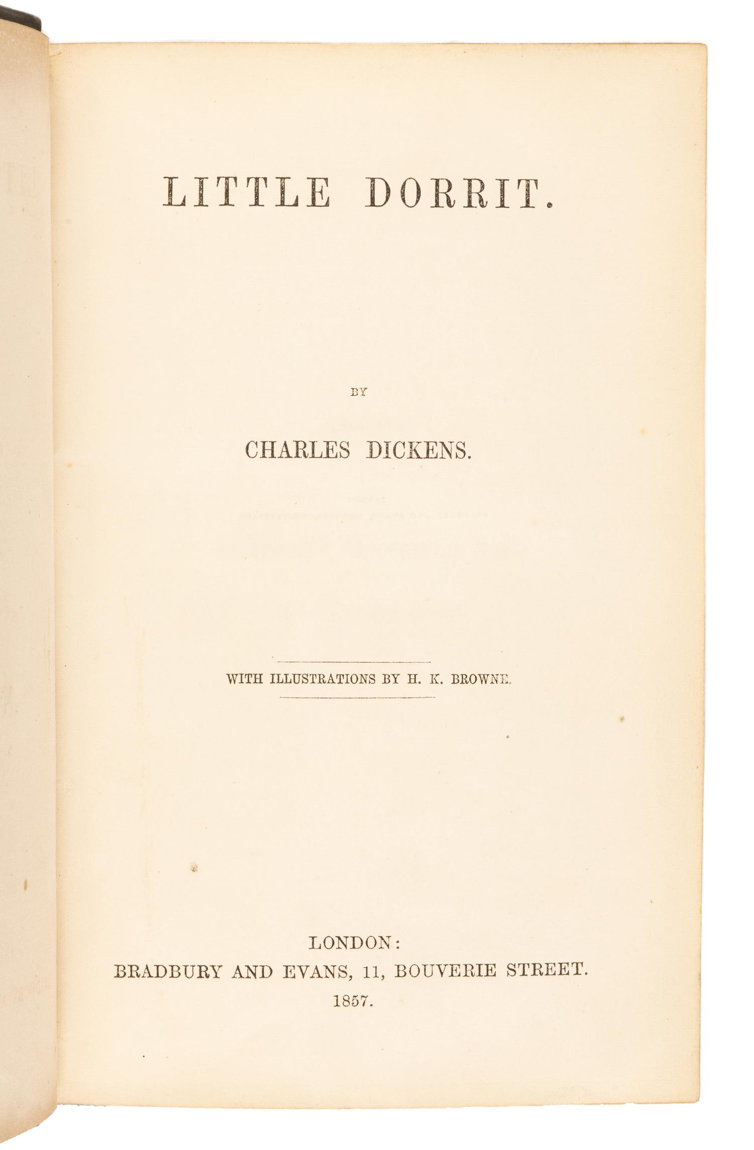 DICKENS, Charles (1812-1870). The Life and Adventures of Nicholas Nickleby . London: Chapman & Hall, 1839.