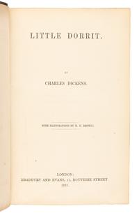 DICKENS, Charles (1812-1870). The Life and Adventures of Nicholas Nickleby . London: Chapman & Hall, 1839.