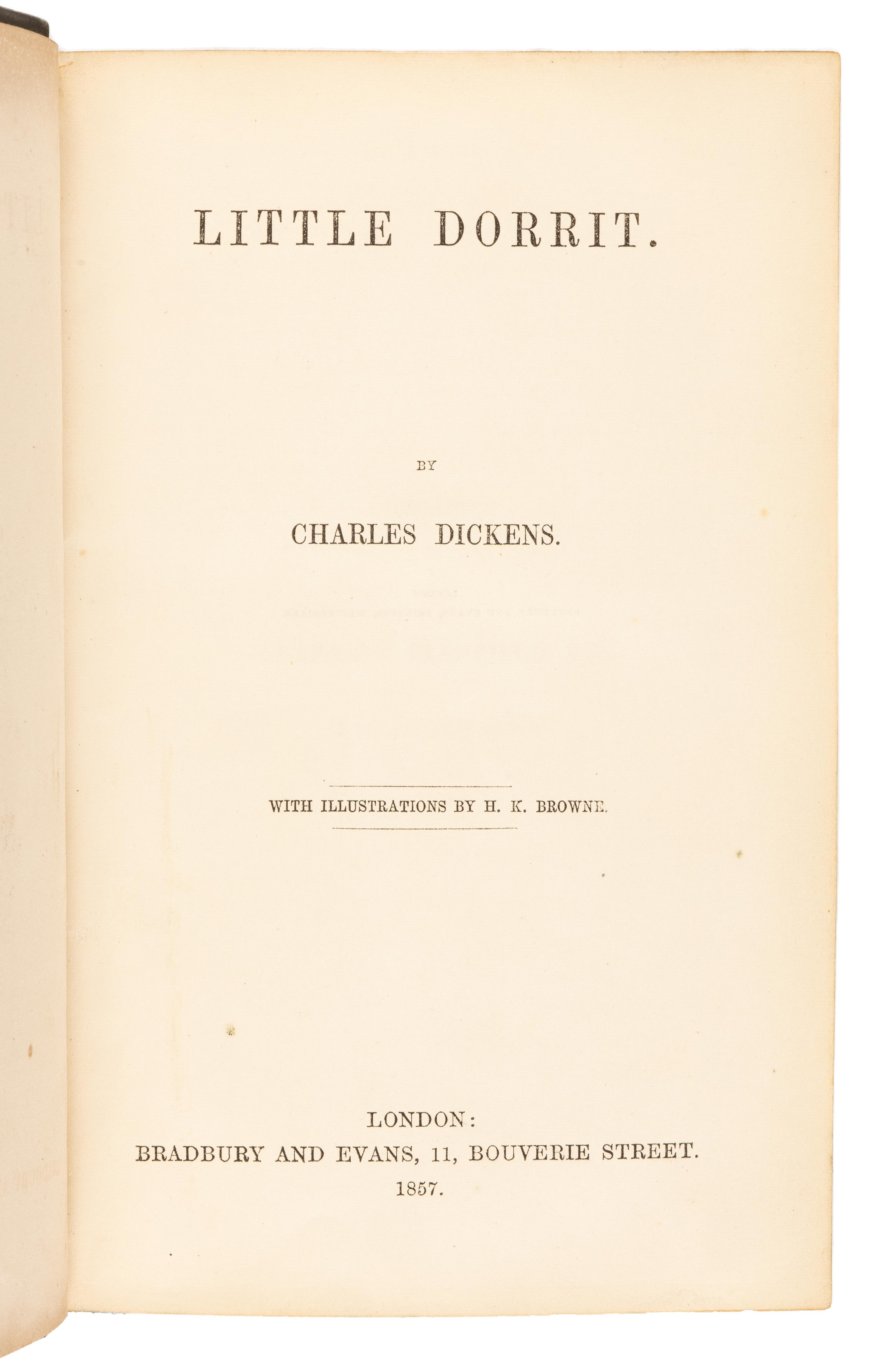 DICKENS, Charles (1812-1870). The Life and Adventures of Nicholas Nickleby . London: Chapman & Hall, 1839.