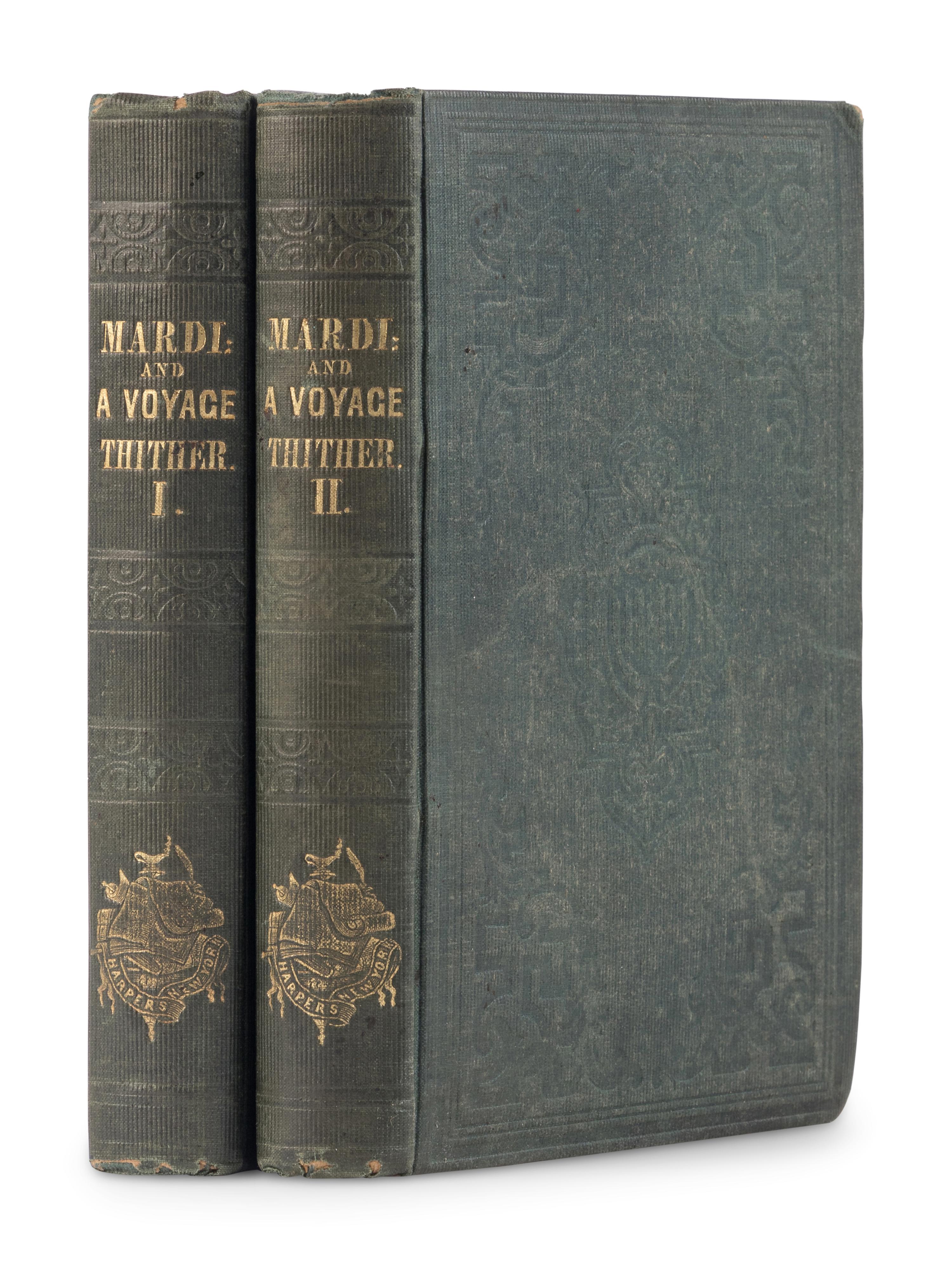 MELVILLE, Herman (1819-1891). Mardi: and a Voyage Thither . New York: Harper and Brothers, 1849.