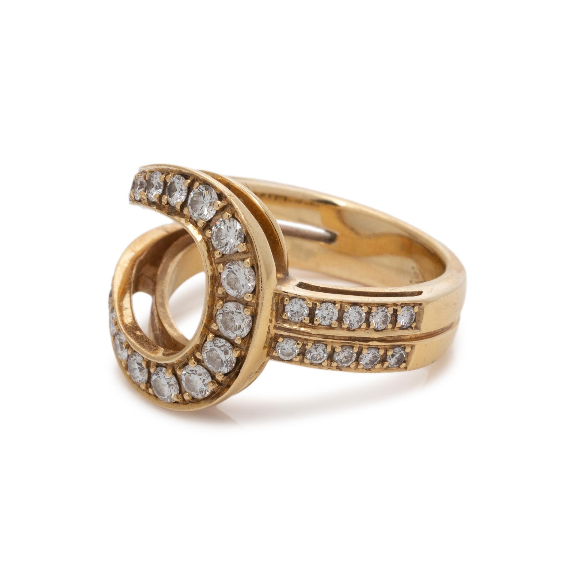 DI MODOLO, YELLOW GOLD AND DIAMOND RING
