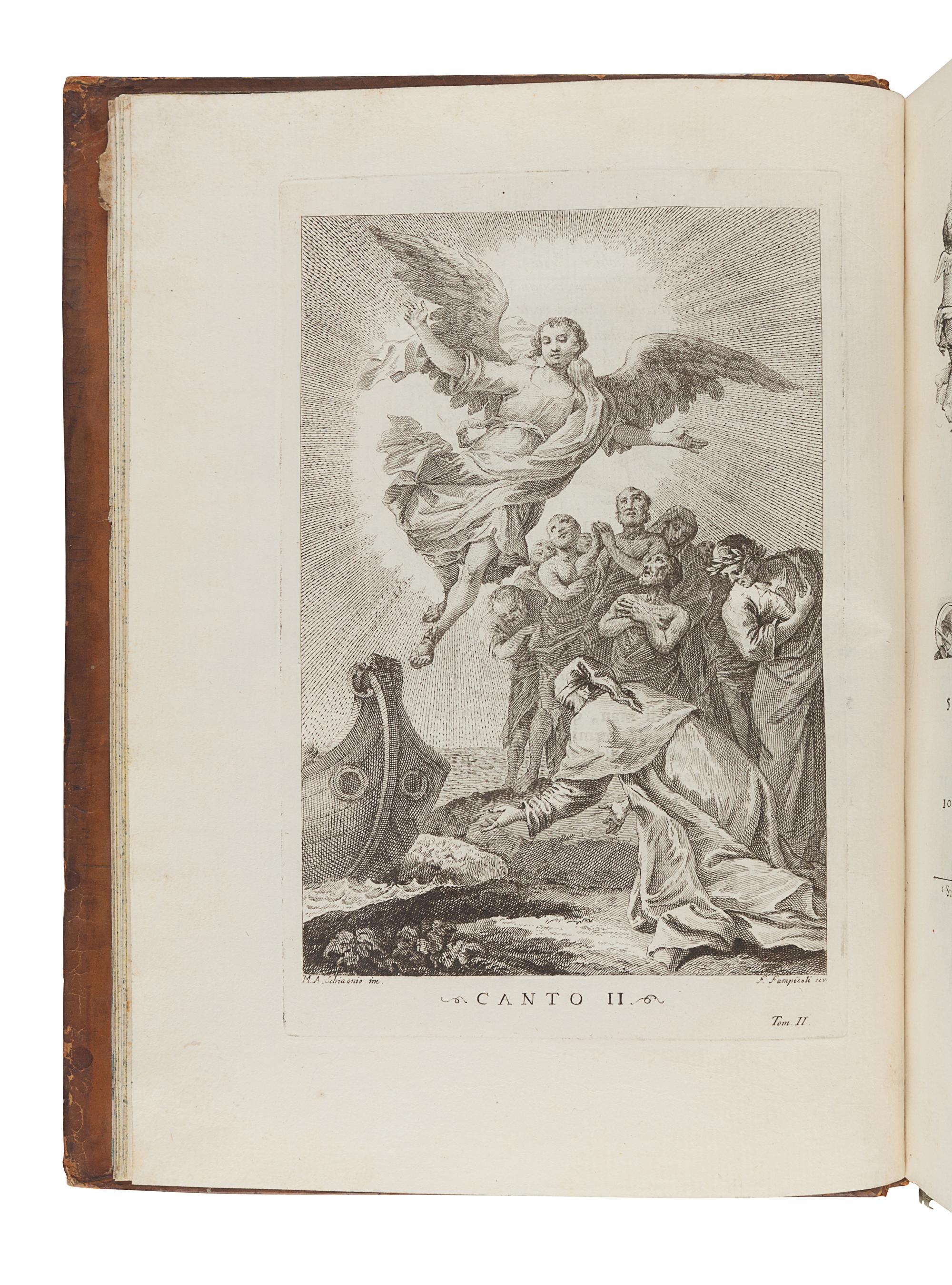 DANTE ALIGHIERI (1265-1321). [ Opere ] . La Divina Commedia... con varie annotazioni, e copiosi rami adornata ( Prose, e Rime Liriche Edite, ed Inedite ) Venice: Antonio Zatta, 1757-1758.