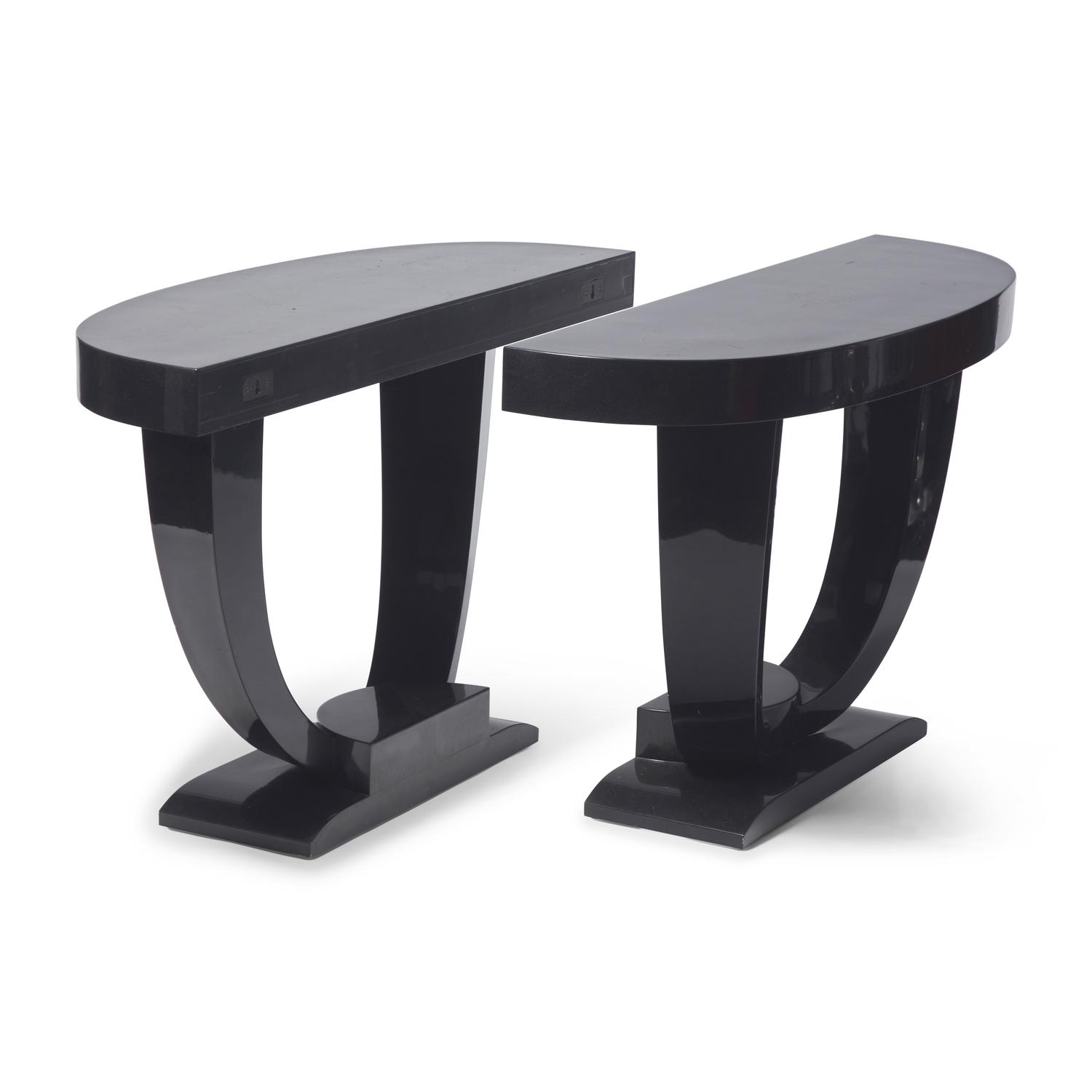 Karl Springer (American, 1931–1991) — Pair of Console Tables